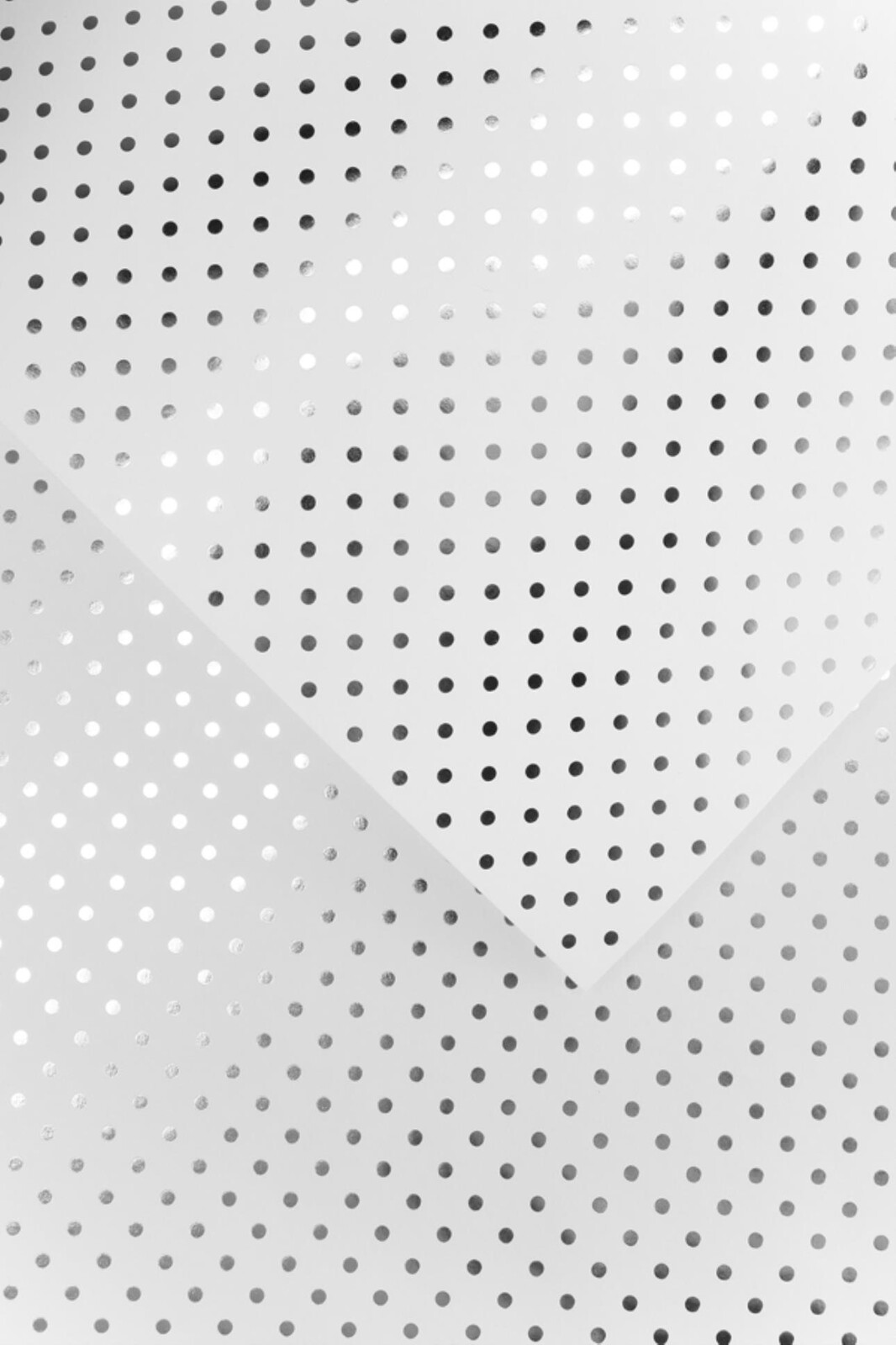 Galeria Papieru Ozdobný papír A4 Polka Dot - 190 g/m2, bílý/stříbrný, 10 listů