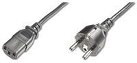 PremiumCord napájecí kabel 240V, délka 2m CEE7 přímý/IEC C13