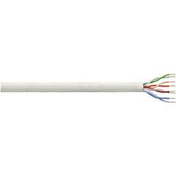 Síťový kabel F/UTP Cat 6 LogiLink CPV0021, nestíněný, 100 m, šedá