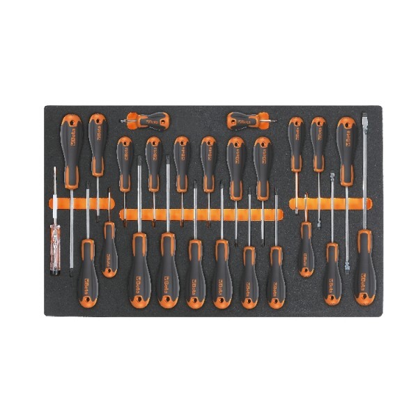 Beta tools Pěnová podesta s plochými, Phillips® a Torx® šroubováky Beta Easy