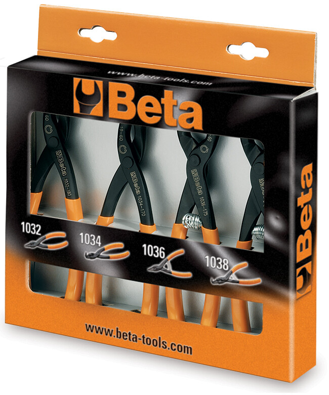 Beta tools Sada 4 kleští na pojistné kroužky