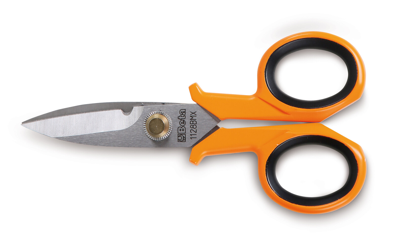 Beta tools Nůžky pro elektrikáře, rovné břity z nerezové oceli, s mikrozuby