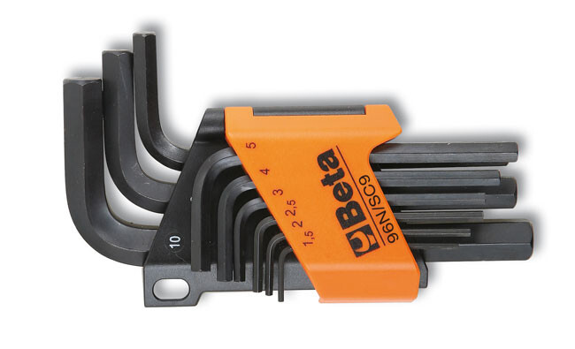 Beta tools Sada 9 přesazených šestihranných klíčů (položka 96N) s držákem