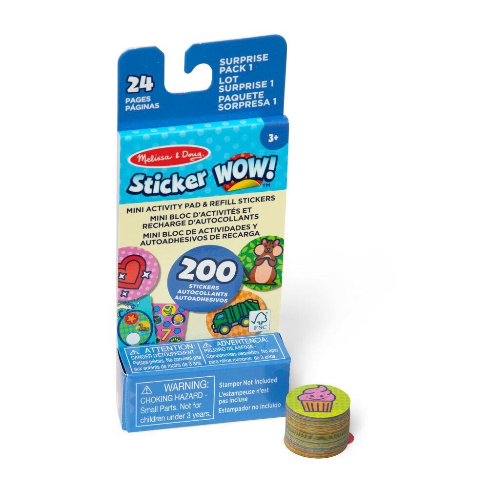 Melissa & Doug Sticker! WOW - Náplně samolepek Tuba plná překvapení
