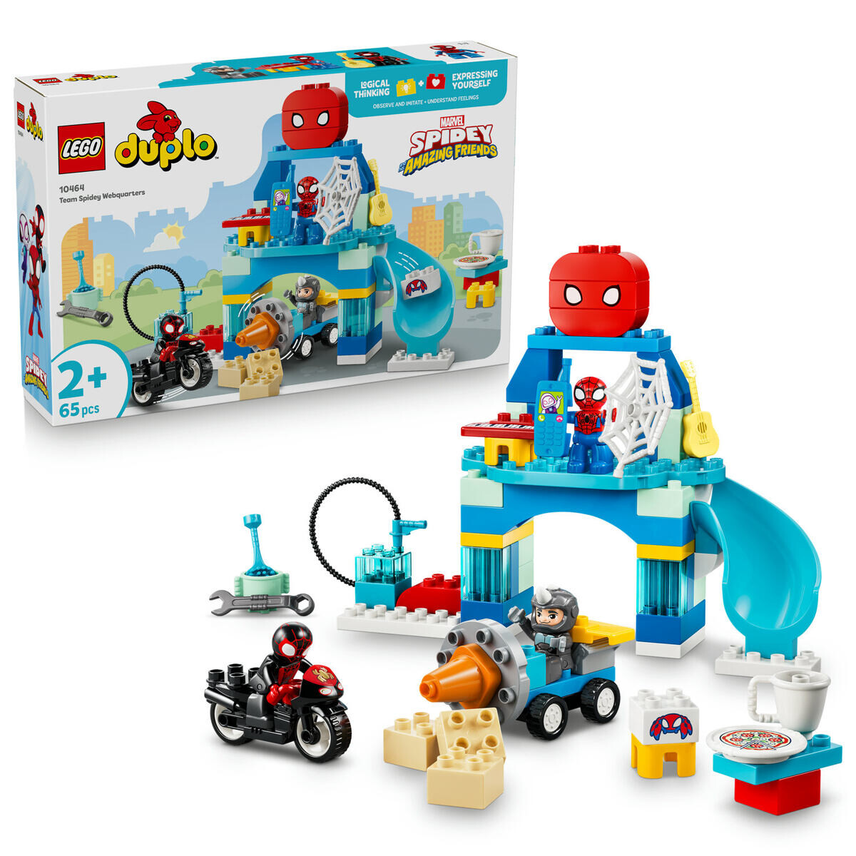 LEGO® DUPLO® 10464 Spideyho tým a pavoučí základna