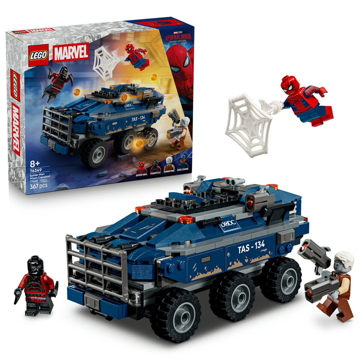 LEGO® | Marvel 76349 Spider-Man a honička za vězeňským transportérem