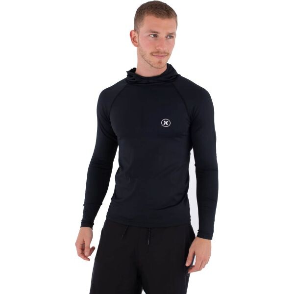 Lycra Hurley Icon Hooded L/S - Černá - L