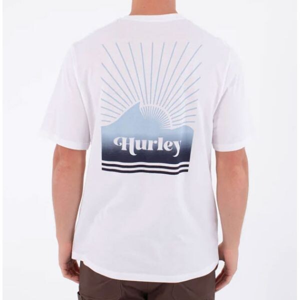 Triko Hurley Printing Press Surfwar S/S - Bílá - L