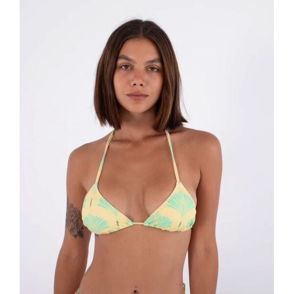 Plavky Hurley Triangle Print Top Wms - Žlutá - L