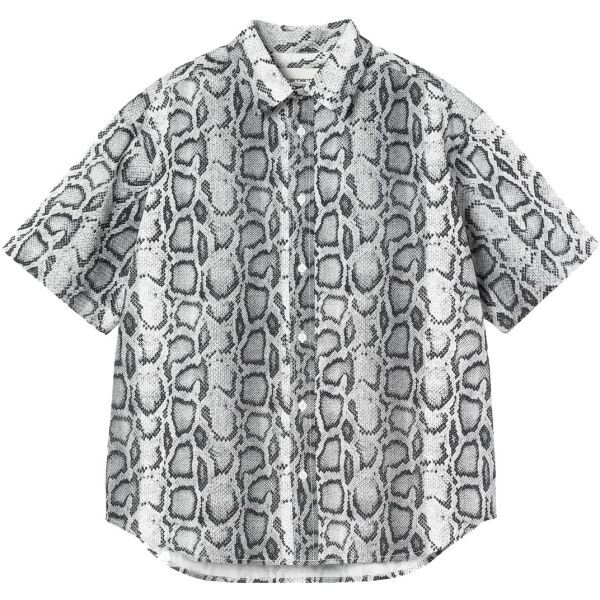 Košile Carhartt Wip Snake Camo S/S Wms - Bílá - M