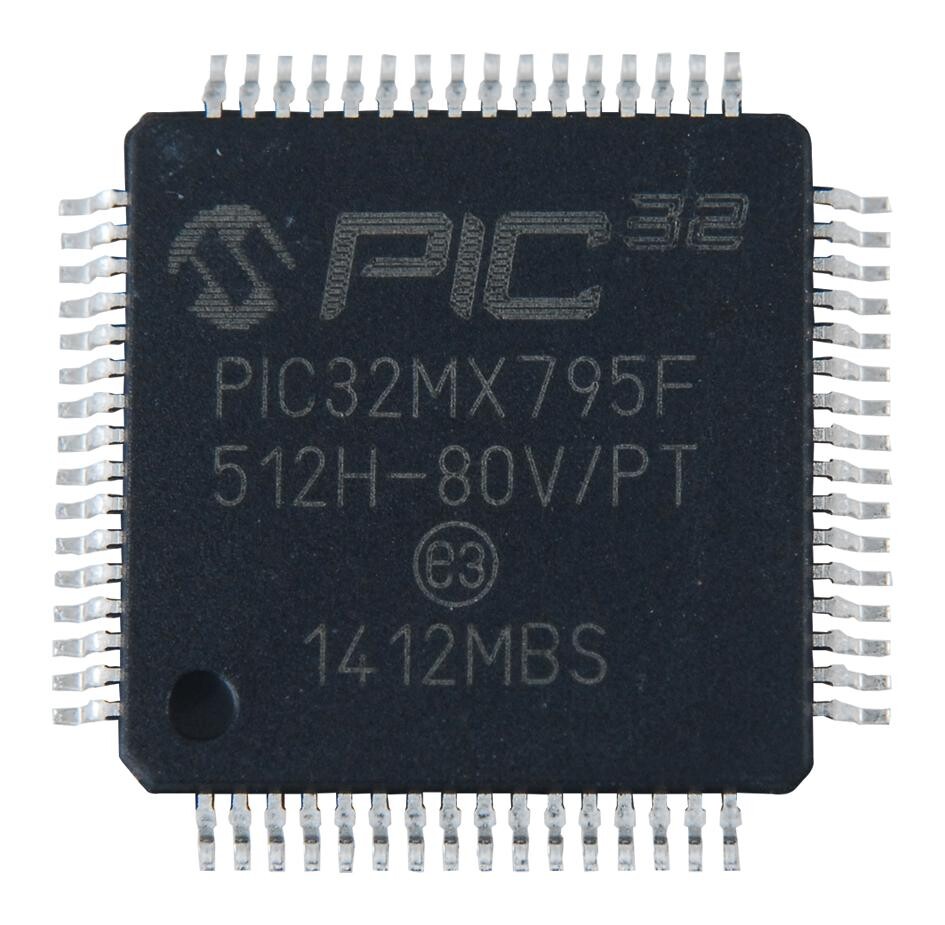 Microchip Technology Pic32Mx795F512H-80V/pt Mcu, 32Bit, 80Mhz