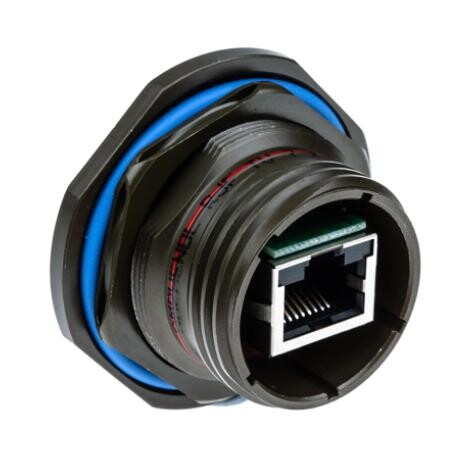 Amphenol Socapex Rjftv7Pem1Zn Adaptor, Rj45 8P Jack- Rj45 8P Jack