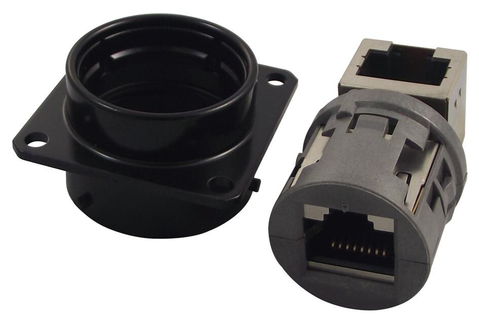 Amphenol Socapex Rjf21Ran Adaptor, Rj45 8P Jack- Rj45 8P Jack