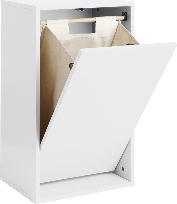 Bílý nástěnný koš na prádlo Laundry Box – ReCollector