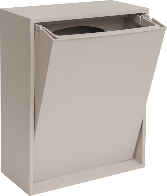 Světle šedý odpadkový koš na tříděný odpad/nástěnný z recyklovaného plastu Recycling Box – ReCollector