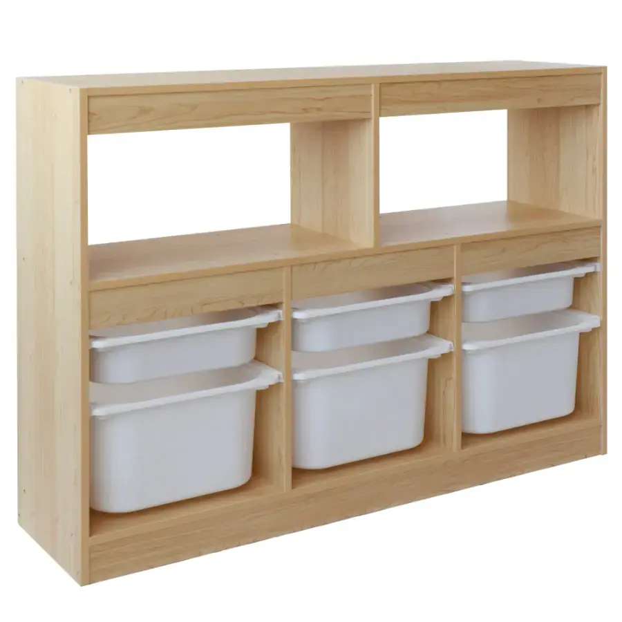 Tempo Kondela Organizér s úložnými boxy TRIVIX - dub/bílá