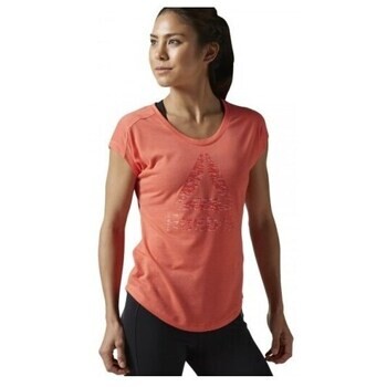 Reebok Sport  Workout Ready Supremium Big Delta Tee  Růžová