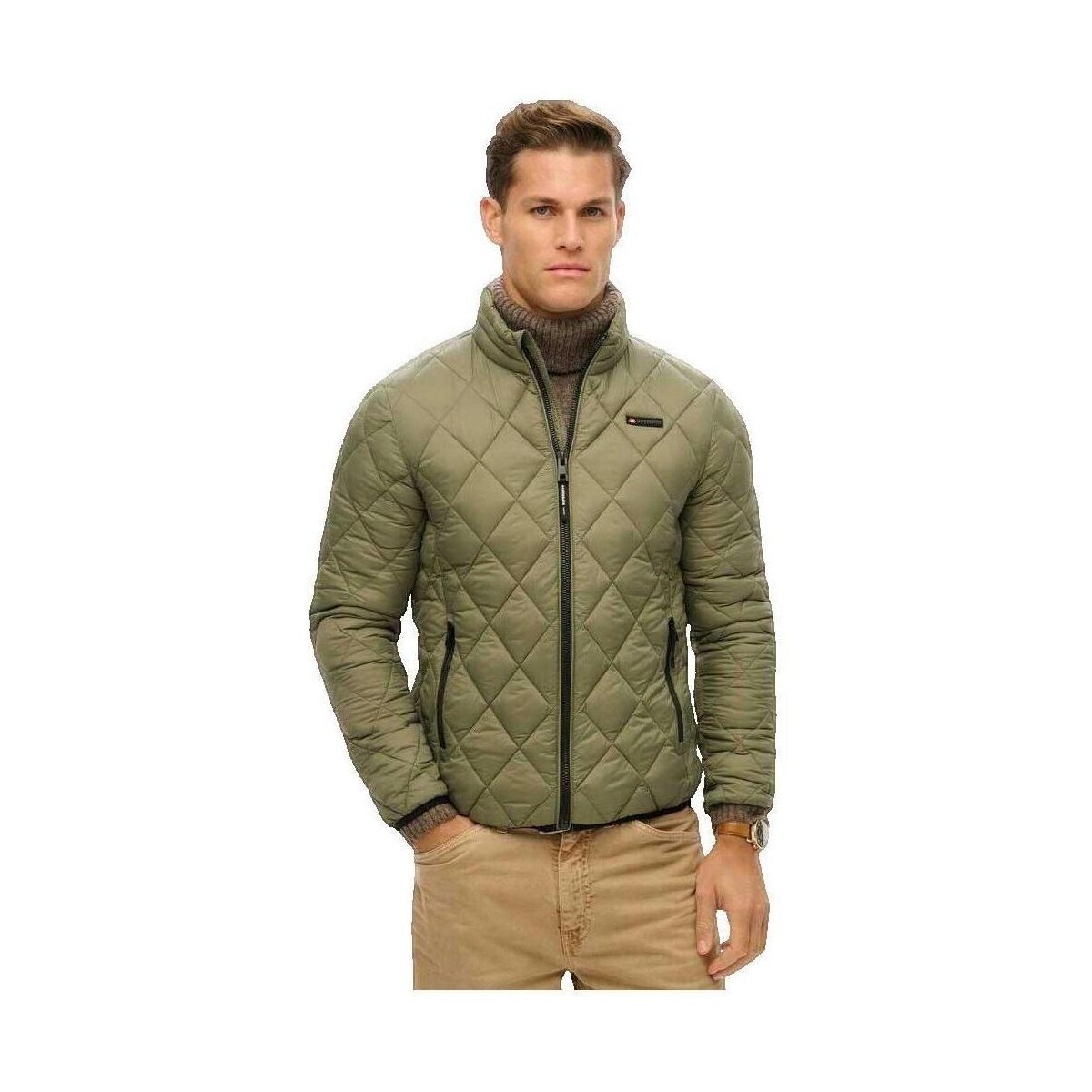 Superdry Diamond Quilt Fuji Lite Zelená