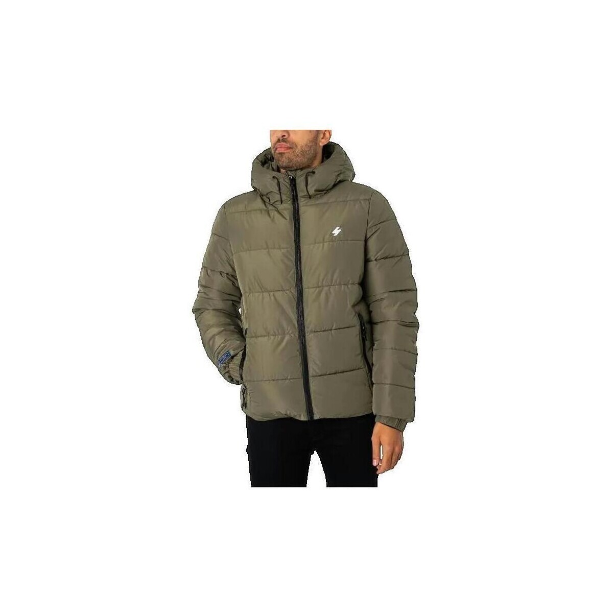 Superdry  Doudoune  Sports avec capuche vert olive poudré  Zelená