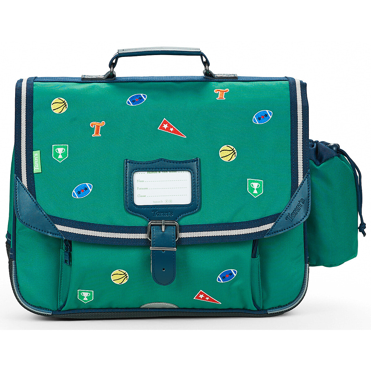 Tann's  DAN CARTABLE 38 CM POCHE GOURDE  Zelená