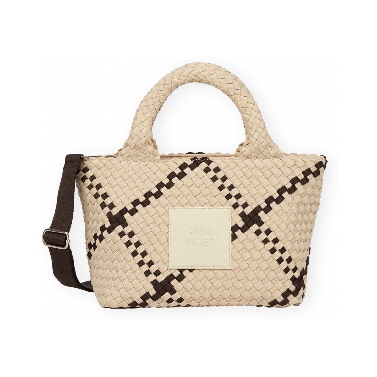 Verb To Do  Amelia Chill Vibes Bag - Beige/Dark Brown  Béžová