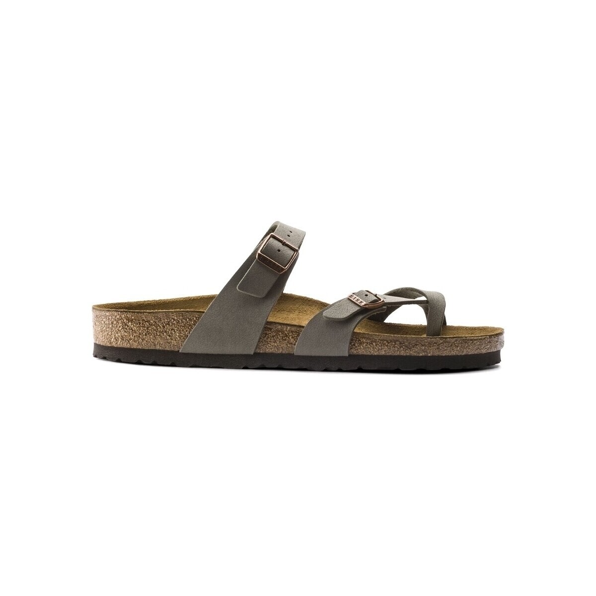 BIRKENSTOCK  Mayari Nobuck Birko-Flor Regular - Stone  Hnědá