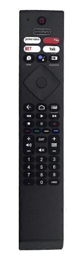 Eclipsera Náhradní dálkový ovladač RC4284505/01RP pro Philips TV s hlasovým ovládáním