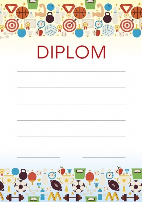 Baloušek Diplom A5 - sportovní hry - BD059