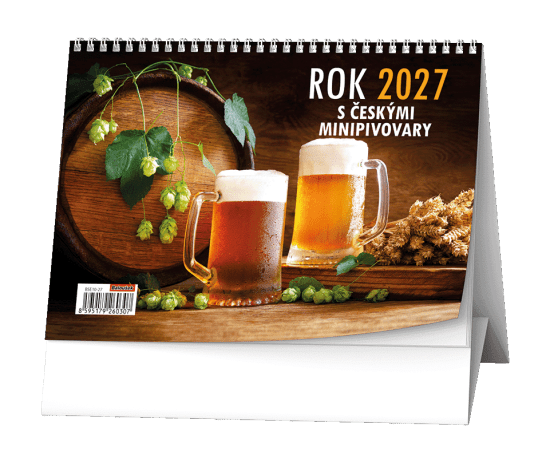 Baloušek Stolní kalendář - Rok 2027 s českými minipivovary - BSE10-27 - Baloušek Různé Různé 10