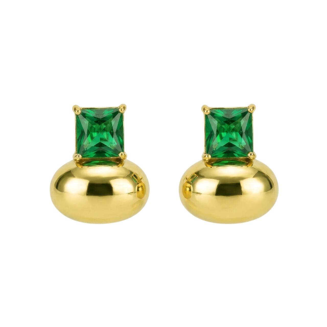 Marc Malone Pozlacené moderní náušnice Unity Earrings MCE260685G