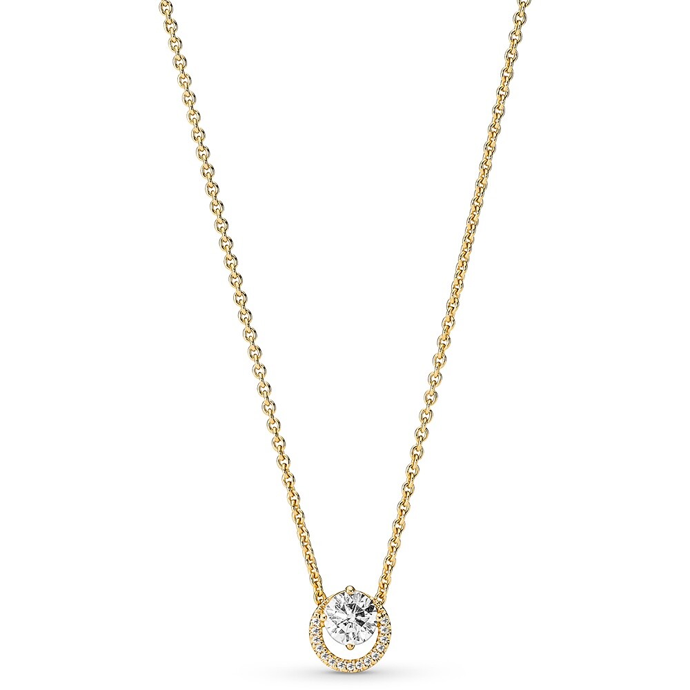 Pandora Pozlacený náhrdelník se zirkony Shine Timeless 361174C01-45