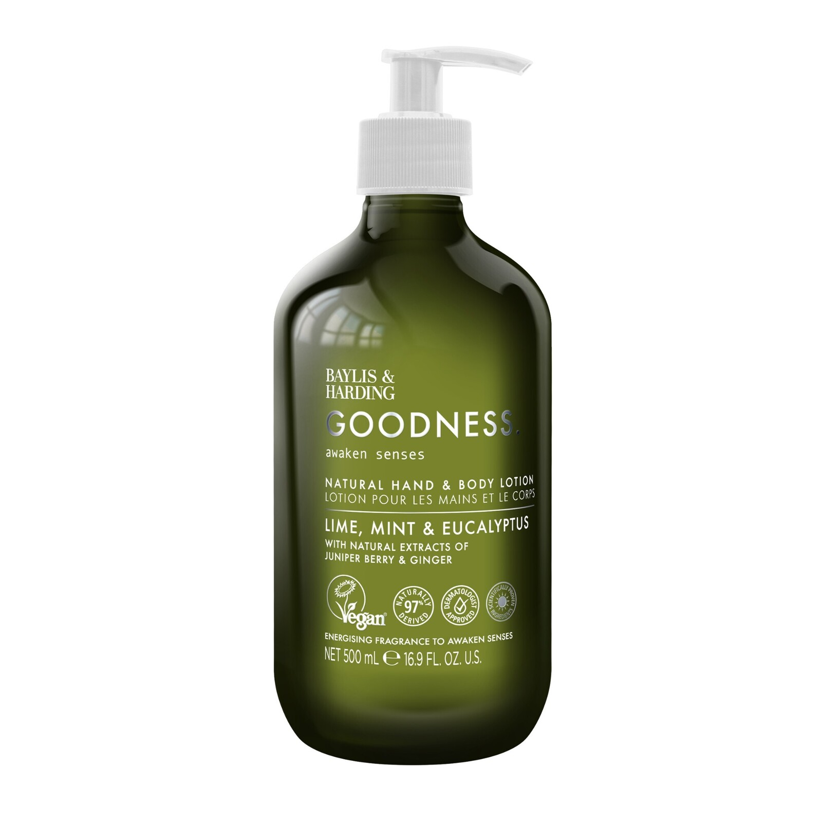 Baylis & Harding Tělové mléko Goodness Awaken Limetka, Máta & Eukalyptus 500 ml