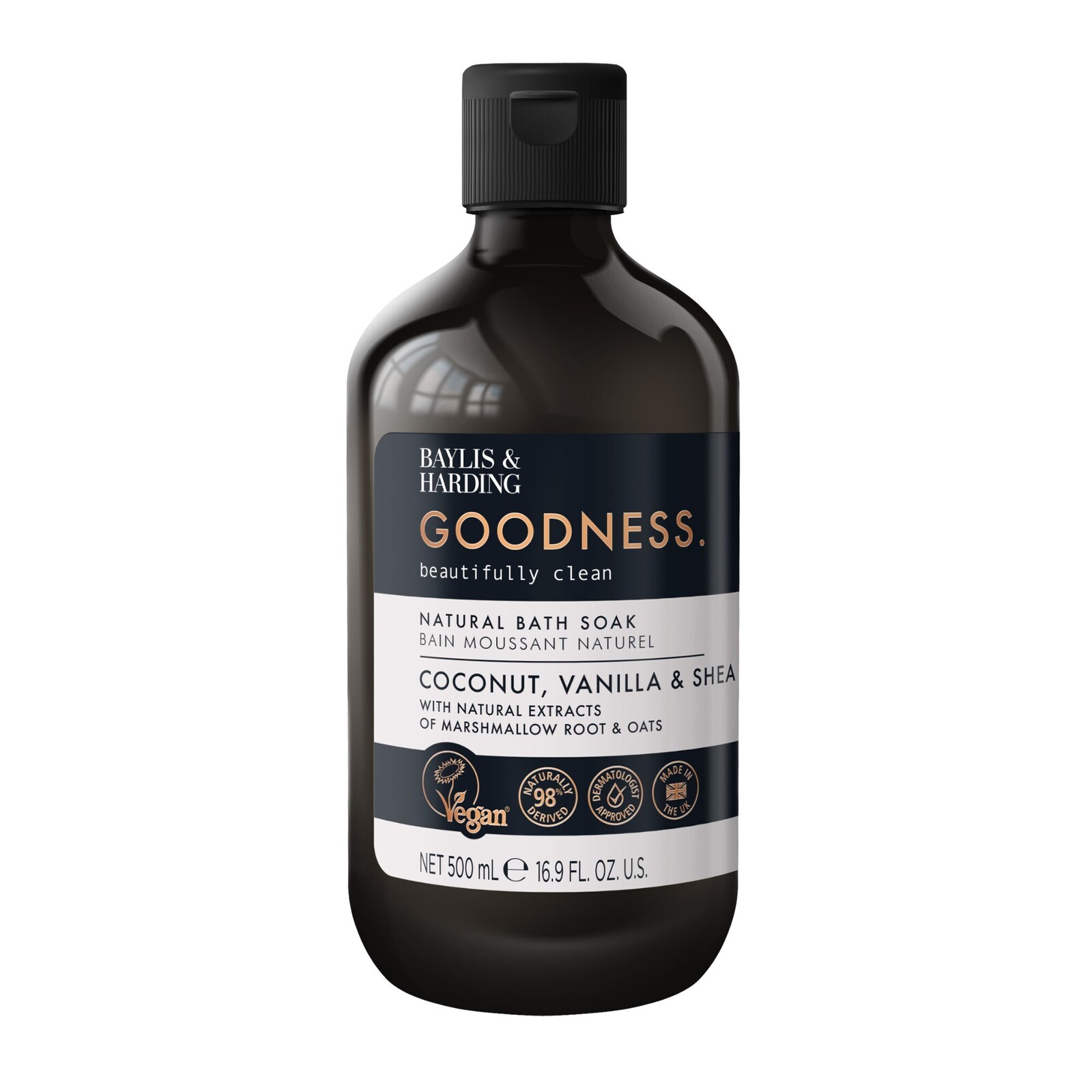 Baylis & Harding Pěna do koupele Goodness Kokos, Vanilka & Shea Bath Soak 500 ml