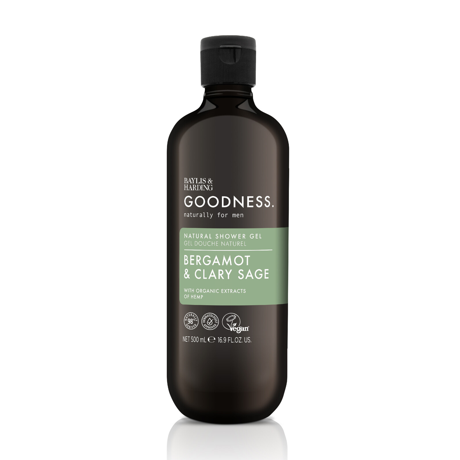 Baylis & Harding Pánský sprchový gel Goodness Mens Bergamot & Šalvěj 500 ml