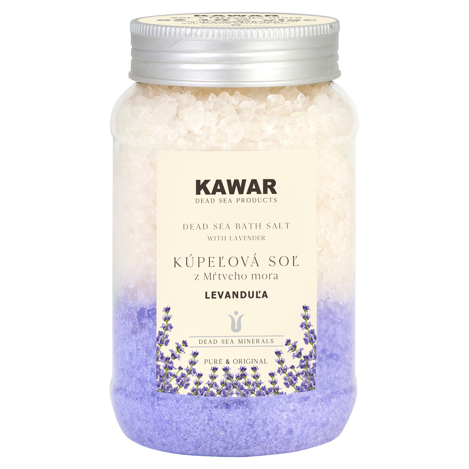 Kawar Koupelová sůl z Mrtvého moře - Levandule 500 g