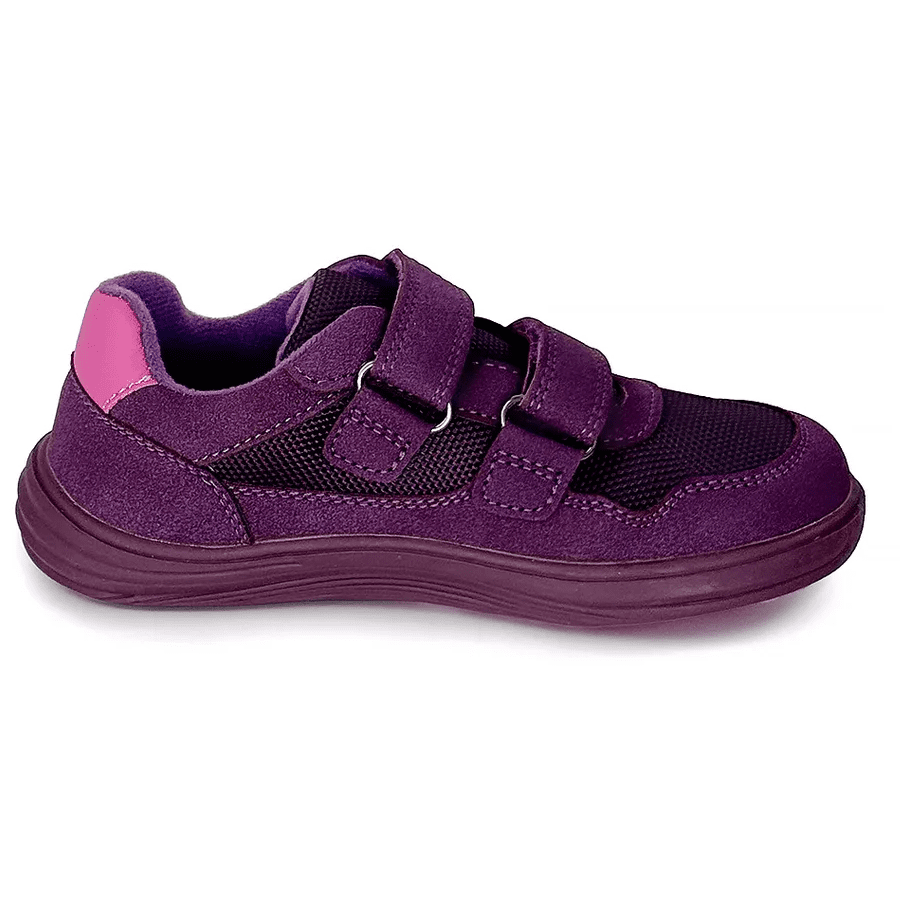 Dětské celoroční barefoot boty Bugga Safi Dark Purple Velikost bot (EU): 31 / Barva: fialová