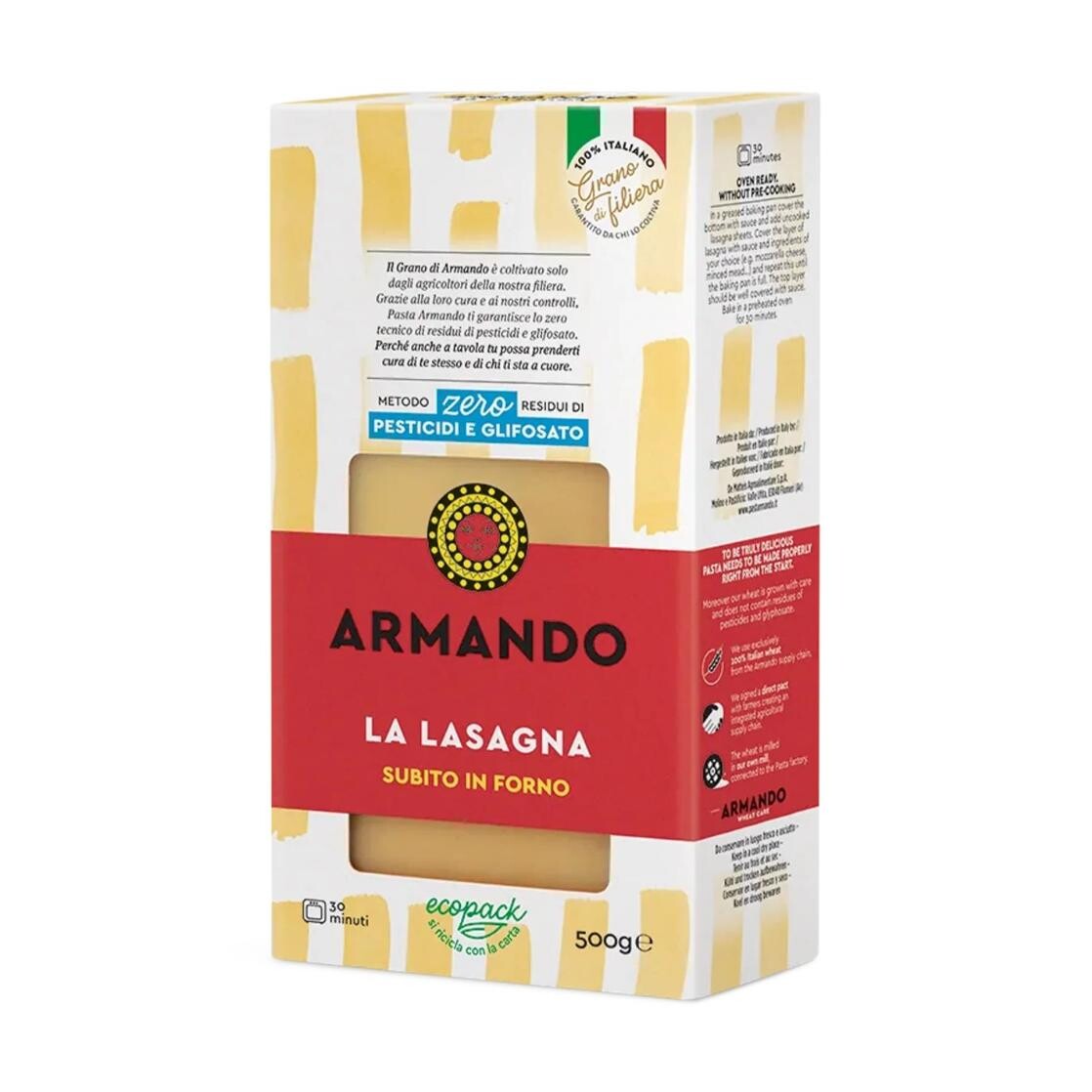 Těstoviny lasagne 500 g, ARMANDO