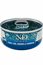 N&D CAT OCEAN Adult Tuna & Cod & Shrimp & Pumpkin 70g + Množstevní sleva 1 + 1 zdarma