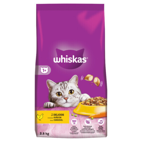 Whiskas Dry s kuřecím masem 3,8kg