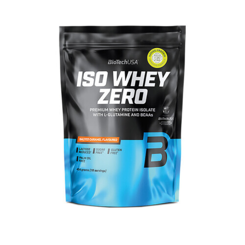 BioTech Iso Whey Zero Slaný karamel 454 g