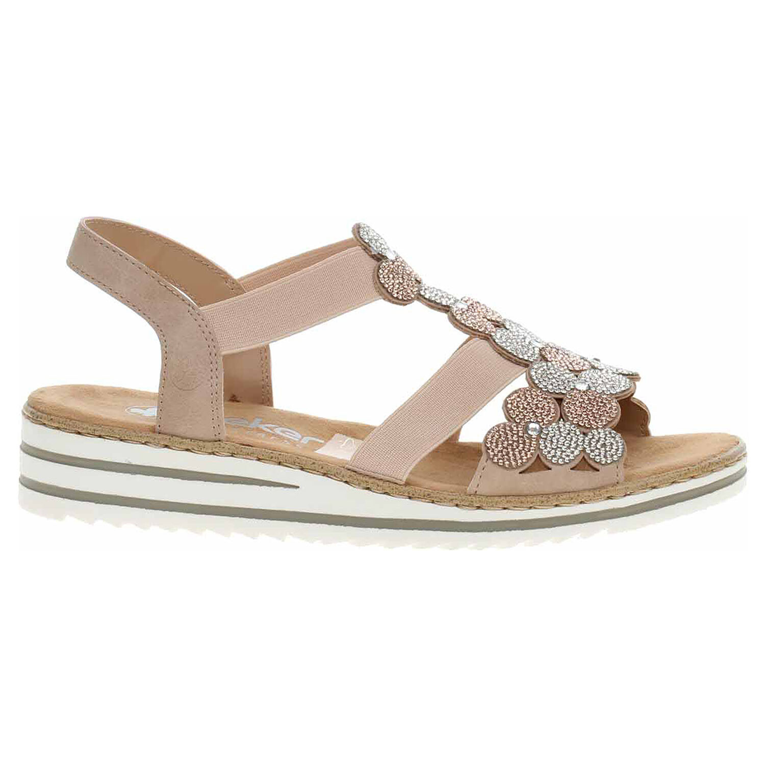 Ecco Dámské sandály Rieker V0613-90 rosa 23802122