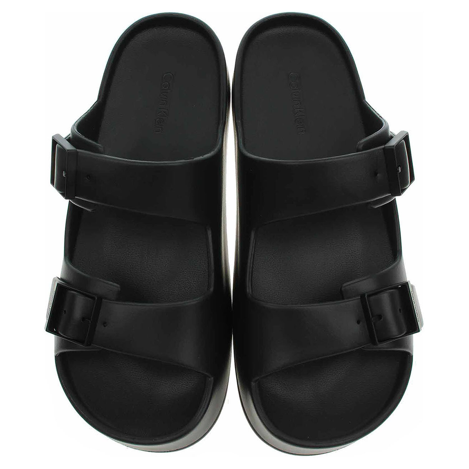 Ecco Pánské plážové pantofle Calvin Klein HM0HM02116 0GJ Triple Black 24500265