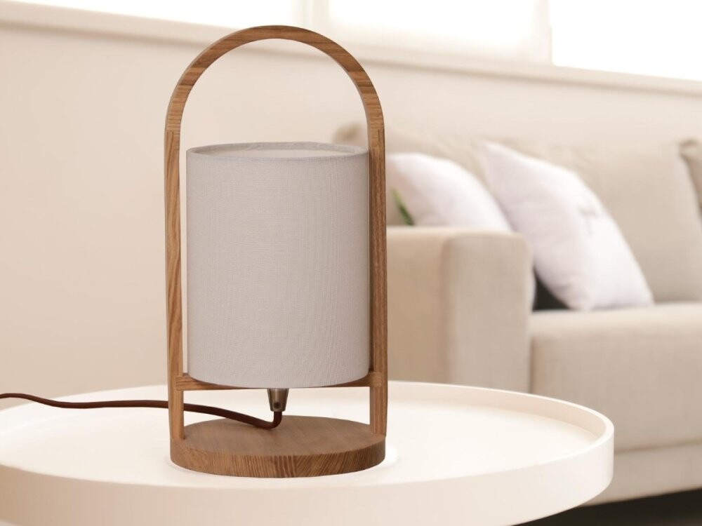 Designová stolní lampa z masivního dřeva WRE171 E27 60W