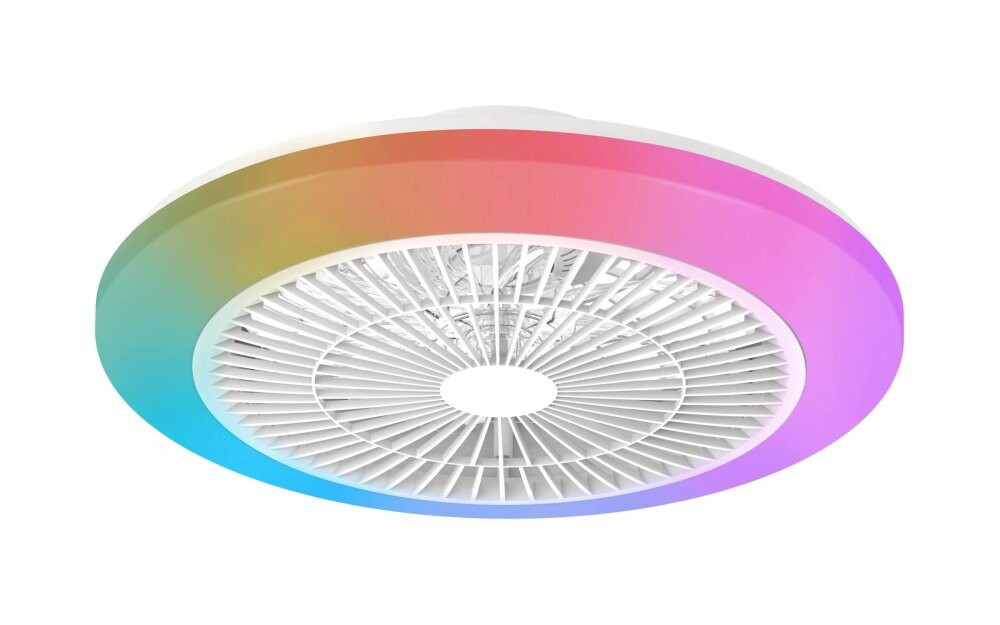 Philips Amigo Stropní svítidlo s ventilátorem 20W+40W, RGB, bílá