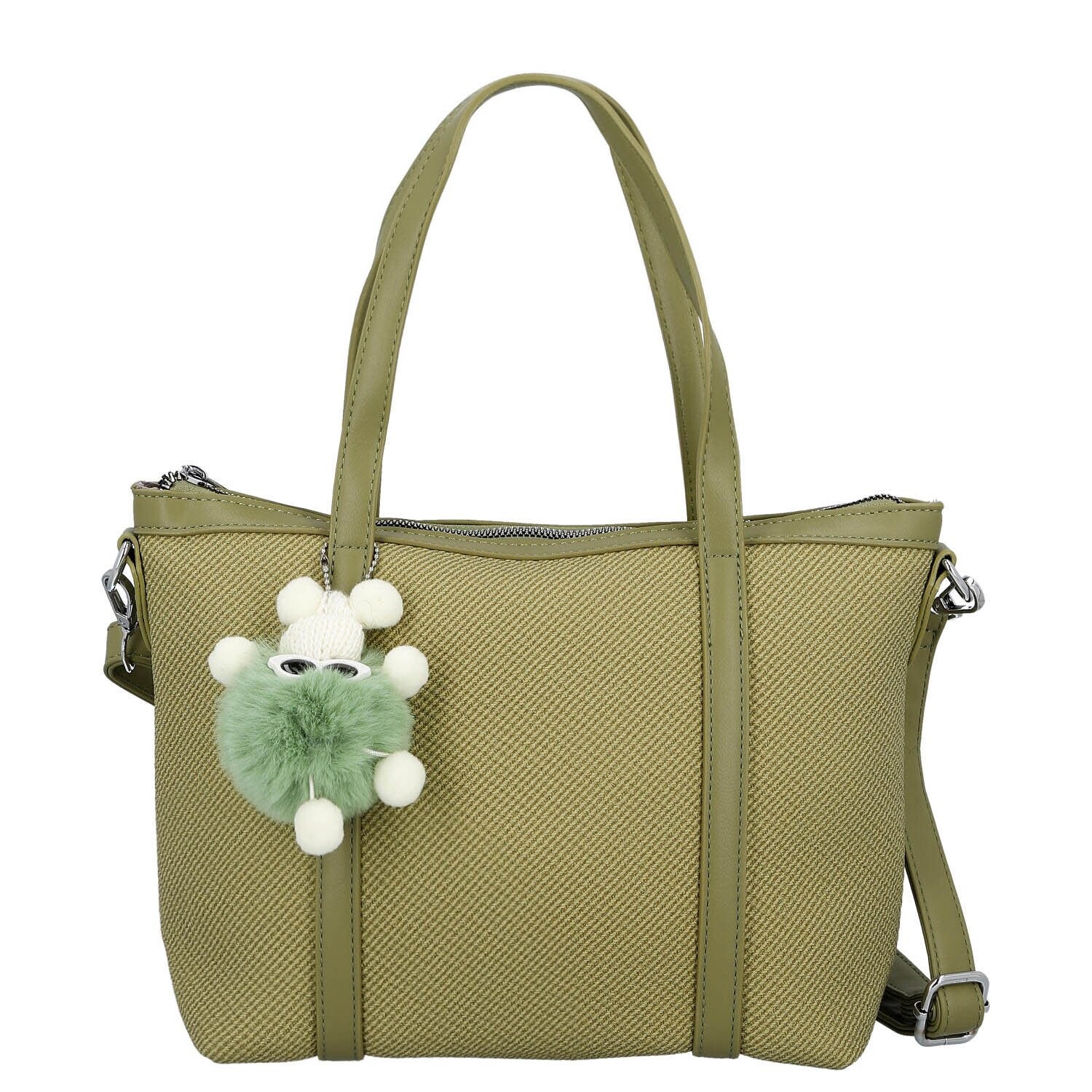 Stylová dámská koženková kabelka Larisa, zelená