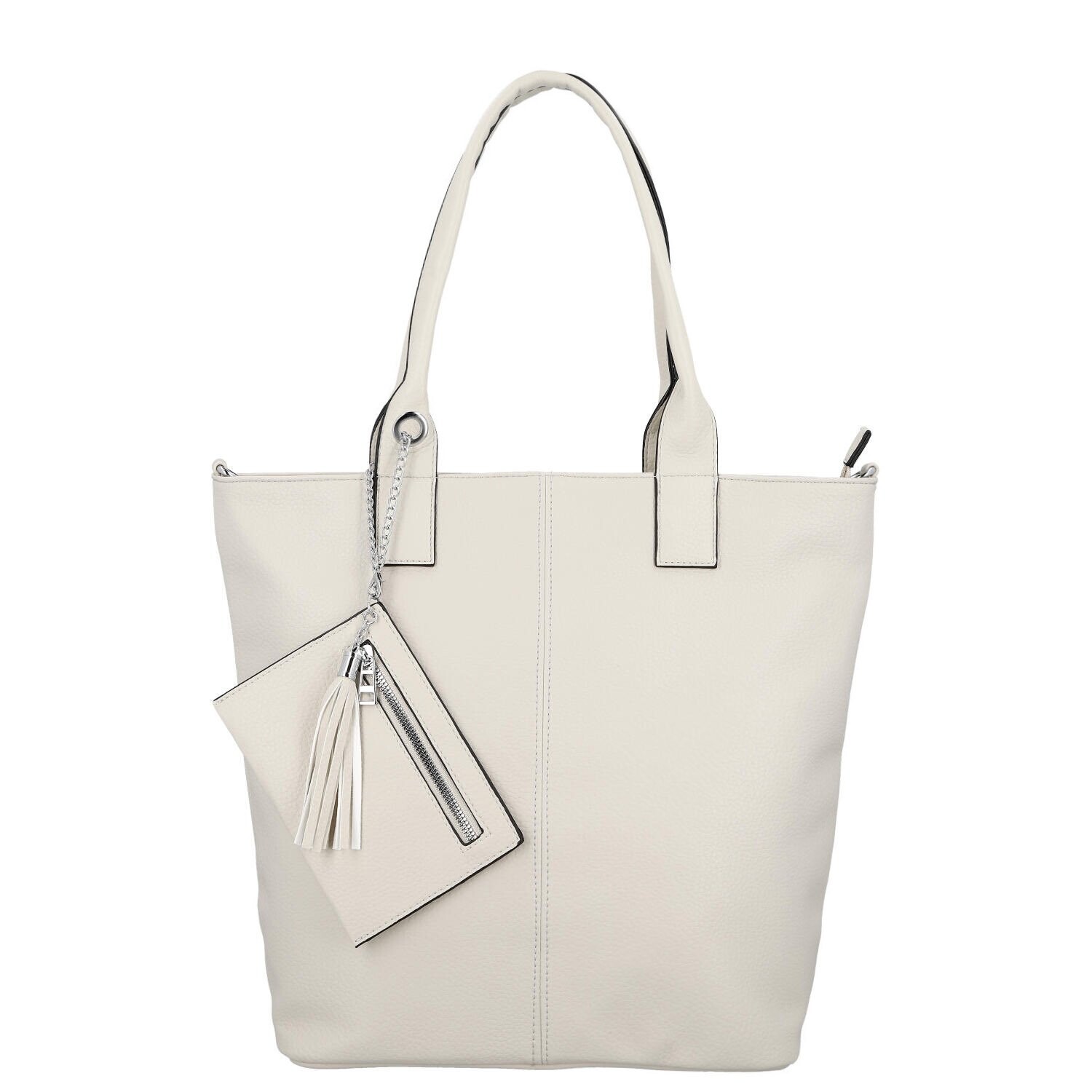 Elegantní shopper kabelka na rameno Darcia, béžová