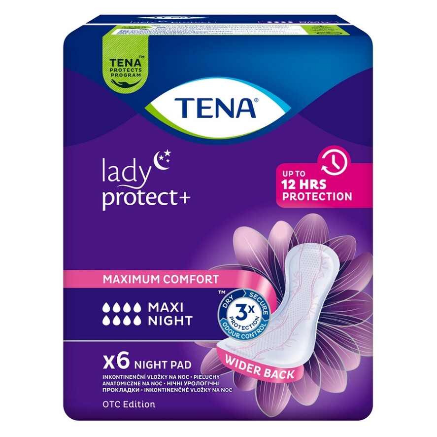 TENA Lady maxi night inkontinenční vložky 6 kusů 760984