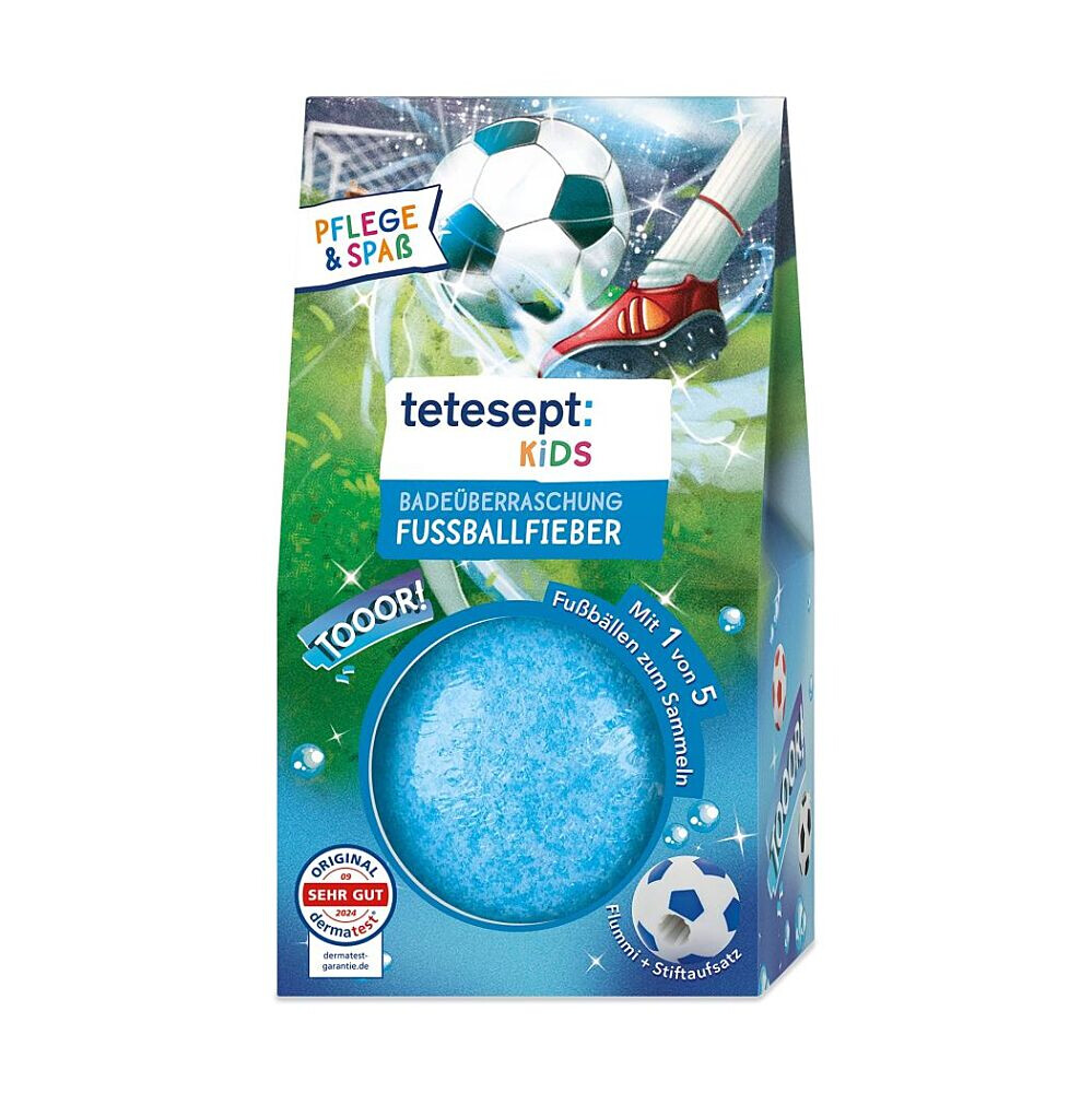 TETESEPT Koupelová koule fotbalová horečka 140 g