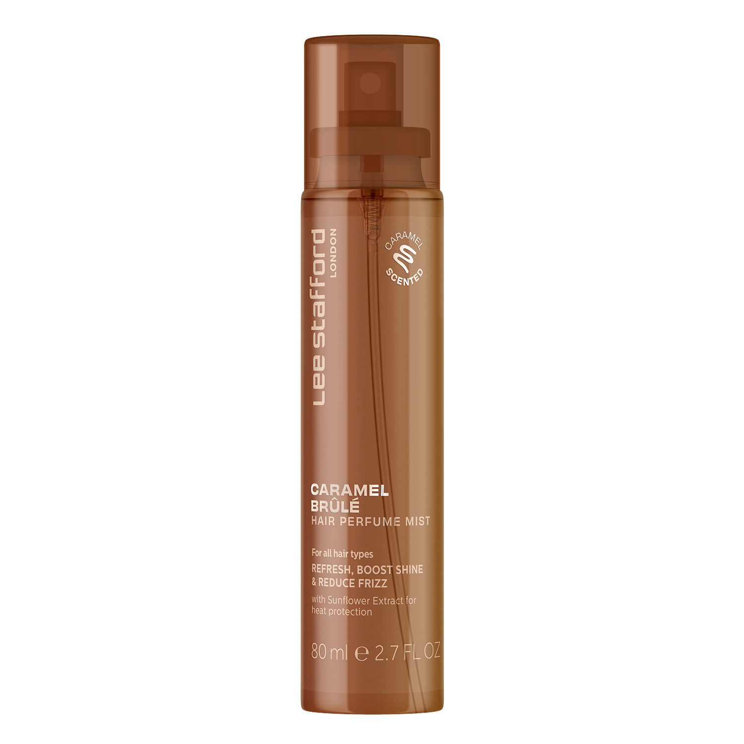 Lee Stafford Hair Perfume Mist Caramel Brûlée, parfémovaná vlasová mlha, 80 ml