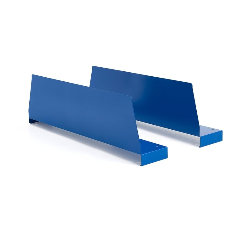 Přepážka na polici SUPPLY, 2 kusy, 160x575 mm, modrá